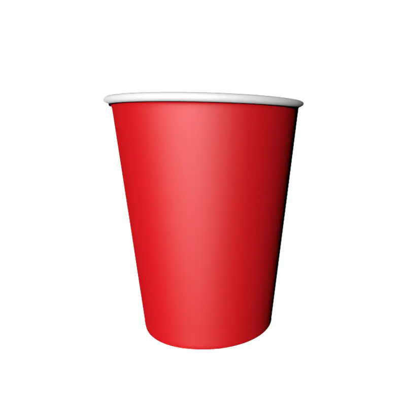 Pastel Red Paper Cup